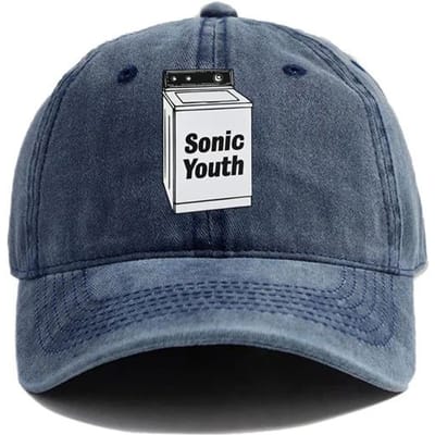 Sonic Youth Petten Versleten Petten Pet Mannen Vrouwen Retro Zomer Verstelbare Petten Vader Cadeau Buiten Zonbescherming Adjustable blue