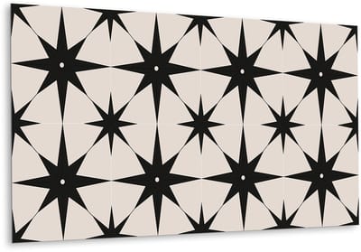 Tulup PVC Wandpaneel - Ster Vinyl Wandpaneel - 100 cm x 50 cm - Beige PVC Wandpaneel - 1 stuk - Vinyl Wandpaneel - Mozaïek Wandbekleding - Wandbekleding Vinyl - Plaktegels Keuken en Badkamer