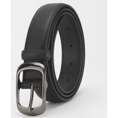 Dames Echte Leren Riem Koeienhuid Riem Dames Veelzijdige Decoratie Zakelijk Casual Eenvoudige Mode Riem High End black