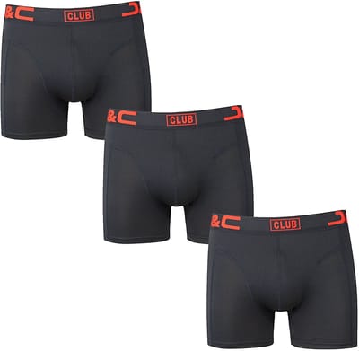 J&C 3-Pack Heren Boxershorts Microfiber – Zacht, Ademend & Sneldrogend – Comfortabele Pasvorm – Zwart – Maat S