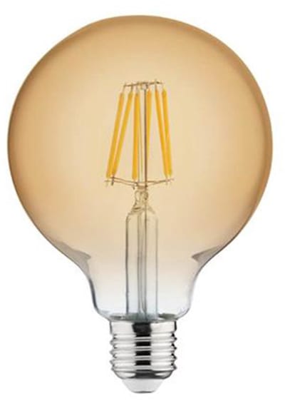 LED Lamp - Filament Rustiek - Globe - E27 Fitting - 6W - Warm Wit 2200K
