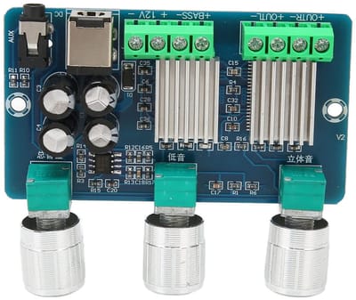 Golden crown - Digitale Eindversterkerkaart - Mini Versterker - Voor Thuisaudio - 15W + 15W - Ideaal voor Autoluidsprekers - Compact en Krachtig