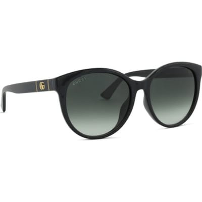 Gucci Rond Frame Goud Dubbel G Logo UV Bescherming Vierkante Zonnebril Heren zonnebril GG0636SK-001 Dust Bag+Eyeglass Case (Random Color) gray