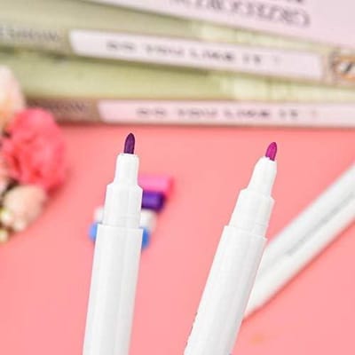 4-delige markeerstift set voor naaien en stoffen, waterwisbaar en tijdelijk met verdwijnende inkt