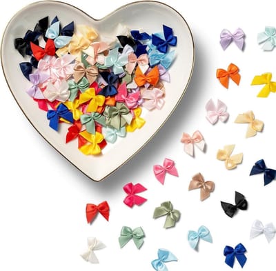 Decoratie strikken - Mini strikjes - Cadeau versieren - 100 stuks - 25 cm - Meerkleurig