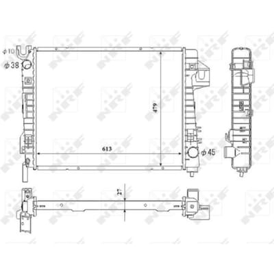 Radiator, motorkoeling NRF 53712