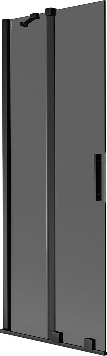 Mexen Velar badscherm 2-delig schuifbaar 70 x 150 , grafiet, zwart - 896-070-000-41-70