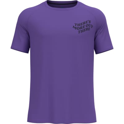 Odlo Essential Print Hardloopshirt Heren-Paars