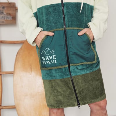 Poncho Wave Hawaii Zip Poncho Cotton Velours Pataya L WH4094 Multikleur 105 x 80 cm