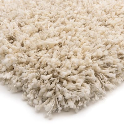 Hoogpolig vloerkleed - Shaggy Prime crème 65x130
