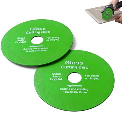 2 stuks diamantschijven 125 mm voor doorslijpen van glas, keramiek, marmer en tegels