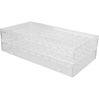 Tattoo Ink Rack Transparent Thickened PC 50 Holes 1.2in Hole Easy Storage Tattoo Bottle Holder for
