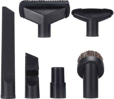 17Parts Stofzuiger Opzetstukken Set 6-delig – Geschikt voor Kärcher NT18/1 NT25/1 NT30/1 NT38/1 WD1 WD2 WD3 MV2 A2004 A2024 – 35mm Aansluiting – Kierenzuigmond, Borstel & Meubelmondstuk – Accessoires Set