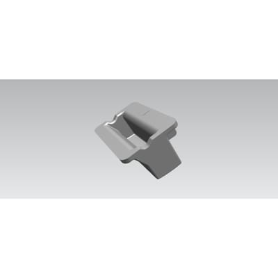 AEG knop, zilver, rechthoekig, ON/OFF 140040103040