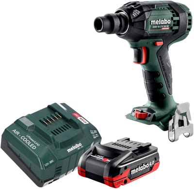 Metabo SSW 18 LTX 300 BL accu-slagmoersleutel 18 V 300 Nm 1/2" borstelloos + 1x LiHDX accu 4,0 Ah + oplader