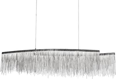 Toolight App891-Cp Chain Hanglamp Grijs 100X100X102,5Cm