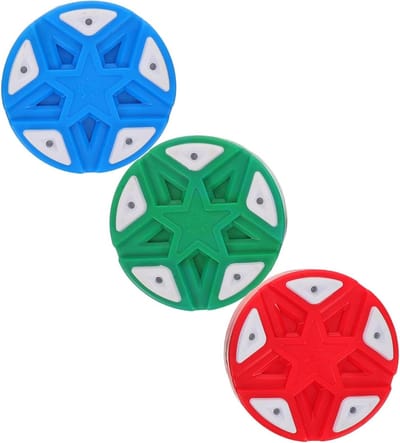 Hockey Pucks - Roller Hockey Pucks Vloerhockey - Straathockey Training - Soepele Rolbeweging - 7.50X7.50X2.50CM - Diverse kleuren