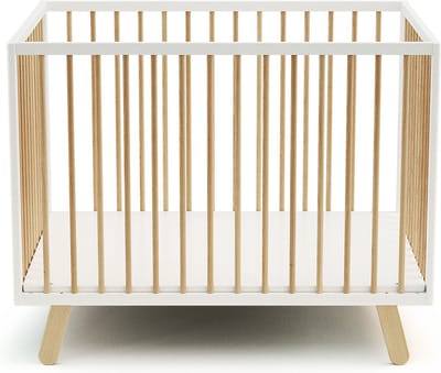AT4 - Houten Babybox PIRATE Wit en Beuken 80 x 100 cm