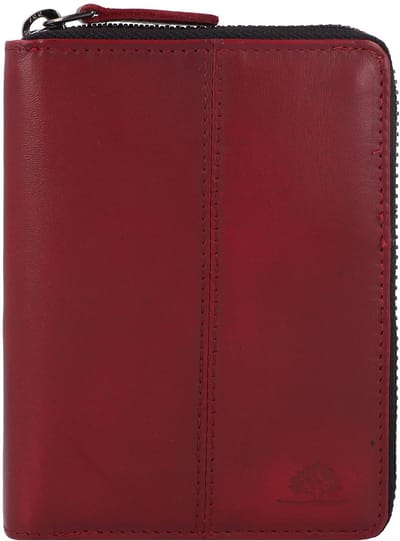 GREENBURRY portemonnee Destressed RV-Wallet RFID Deep Red donkerrood