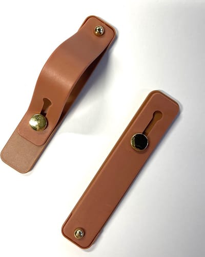 Actie4you® - Universele ring vinger telefoon houder - Vingergreep - Vingerhouder - Zelfklevende – Telefoon houder - 1 Stuk - Bruin