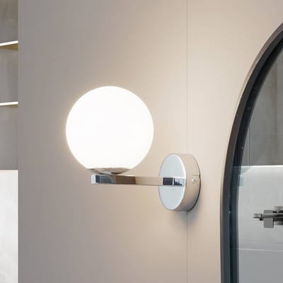 Lucande - Wandlamp - 1licht - Staal, glas - H: 16.7 cm - G9 - chroomkleurig