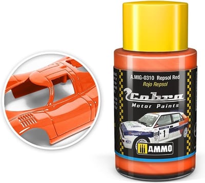 AMMO by Mig Jimenez Hobbyverf Acrylverf - MIG 0310 Cobra Motor Paints - Repsol Red - Matt - Acryl - 30ml Verf potje - 30 ml