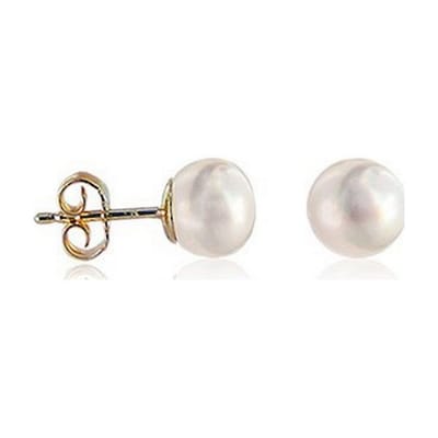 Luna-Pearls - 311.0321 - Oorbellen - Zoetwater gekweekte parel 4,5-5mm - 14K geelgoud