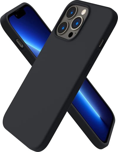 Hoesje geschikt voor iPhone 13 Hoesje - Back Cover - Hoesje geschikt voor iPhone 13 zwart matte TPU silicone case - matte coating - anti fingerprint - EPICMOBILE