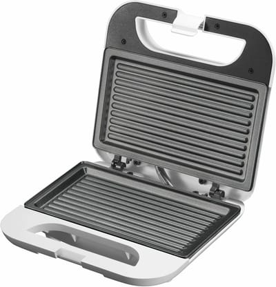 Elektrische Tosti Apparaat - Tosti Maker - Snelle Snacks Maken - Antiaanbaklaag - 23 x 22 x 8 cm - Zwart
