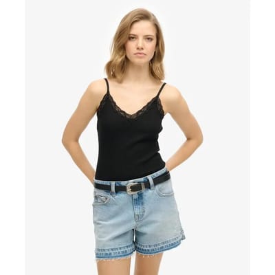 Superdry - Essential camitopje met kanten boord - Dames - Vesten