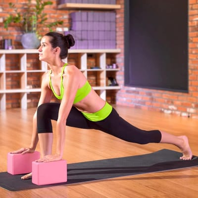 Famanu - Yoga Foam Blokken Hoge Dichtheid 4" x 6" x 9" (Set van 2)