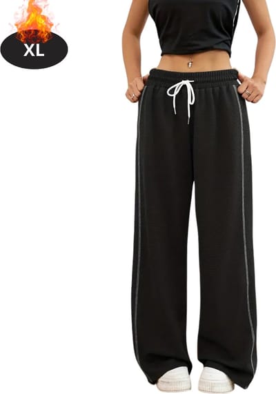 Livano Trainingsbroek Dames - Sportbroek - Trainingsbroek Lang - Trainingspak - Sportkleding - Zwart - XL