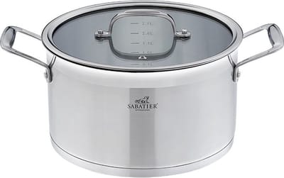 Chef Cuisine - Sabatier - Kookpan - Braadpan - Edelstaal - Zilver - 20 cm Diameter