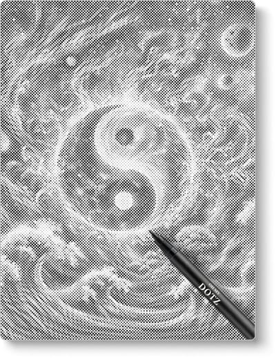 Yin Yang | Dot painting | 30x40cm | Dot painting | Oh My Dotz | Dots stippen | Diamond painting & Schilderen op nummer alternatief | Happy hobby