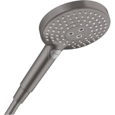 Hansgrohe Raindance Select S Handdouche 120 - 3jet - ecosmart 9L/m brush black chr - zwart chroom