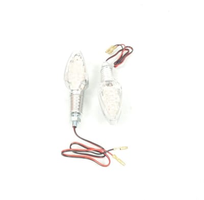 Clignotant pour Deux Roues Honda R016 ARG / Led / 12V 0.7W Paire Gris Neuf
