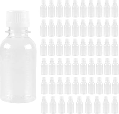 Navulbare reisflessen 100 ml - 60 stuks doorzichtige plastic flessen voor shampoo, lotion en toilettas accessoires