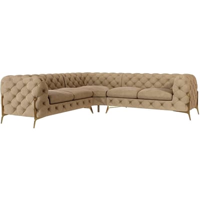 4-zitshoekbank Chelsea links velvet | Ropez