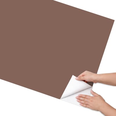 Coloray Meubel Wrap Folie - Bruin Meubelfolie - 75x150 cm - Meubelfolie Zelfklevend Bruine kleur - Wrapfolie Keuken - Minimalist Meubelfolie - Decoratiefolie - Tafeldecoratie - Achtergronden en patronen
