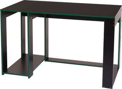Bureau MCW-J26, computerbureau, bureau, 120x60x76cm ~ zwart-groen