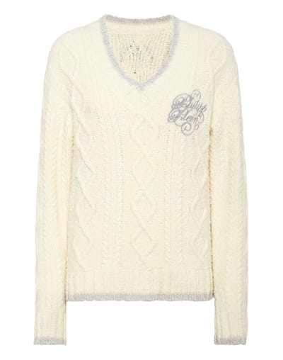 Loose Fit V-Neck Sweater