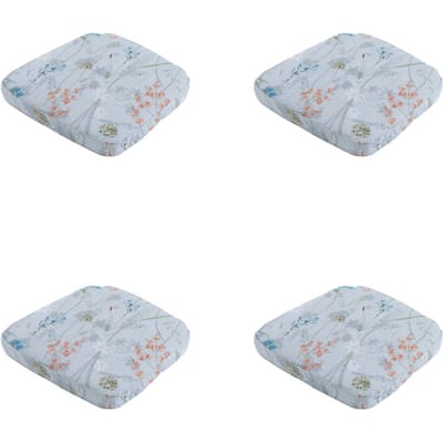 Madison - Zitkussen Wicker Donna azure canvas eco+ - Ca. 48x48 cm - Set van 4