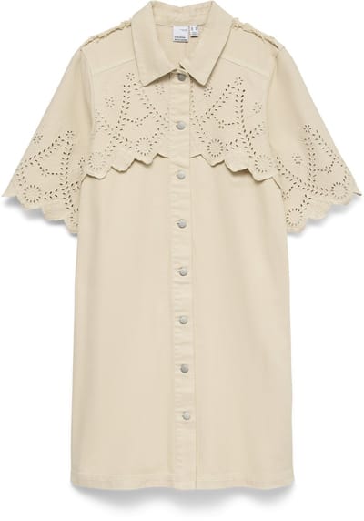 VERO MODA - VMPETRA 2/4 BRODERIE SHORT COLOR DRESS - Dames - Mini jurken