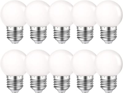 E27 LED G45 Gloeilamp Warm Wit 2700K - 10 Stuks Decoratieve Lampe