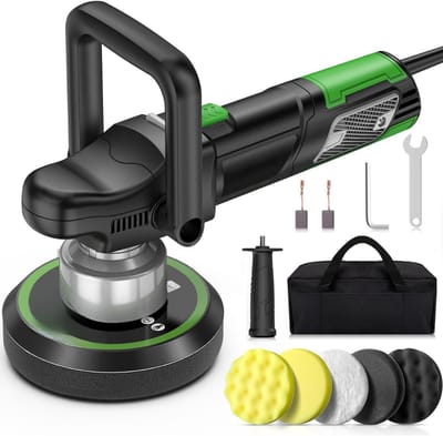 Florixa® Polijstmachine Auto - Excentrische Polijstmachine - Polijstmachine - Groen - 38cm x 16cm x 17cm