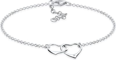 Elli PREMIUM - Armband - Dames Hart Verweven Liefde met Diamant (0.015 ct.) in 925 Sterling Zilver - Dames