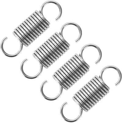 Trekveren 50 mm - Dubbele Haak - Bevestigen en Spannen - Roestvrij Staal 304 - 4 Stuks - Zilverkleurig