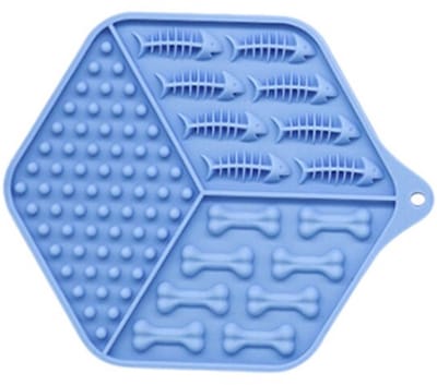 By Ollies - Siliconen Likmat Hond - BPA vrij - Blauw