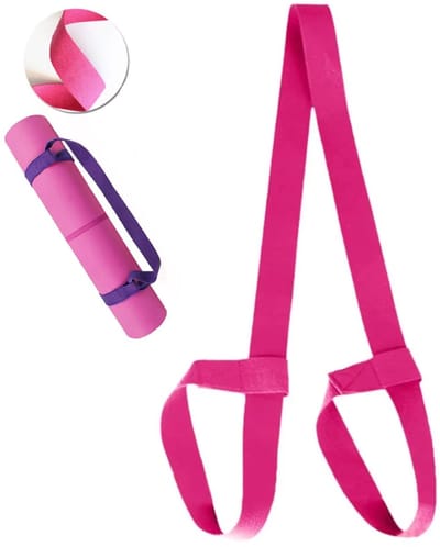 Actie4you® - Yoga Mat - Draagriem - Voor Extra Dikke Mat - Draagband – Hengsel voor Yoga mat – Roze
