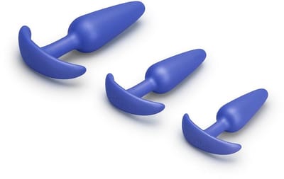 b-Vibe Butties anale training voor beginners - Lichaamsveilige siliconen buttplugset klein, medium, groot